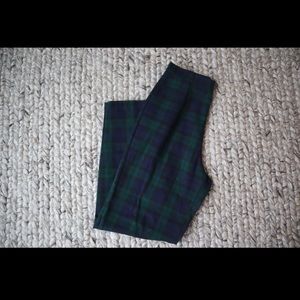 Plaid High Waisted Trousers